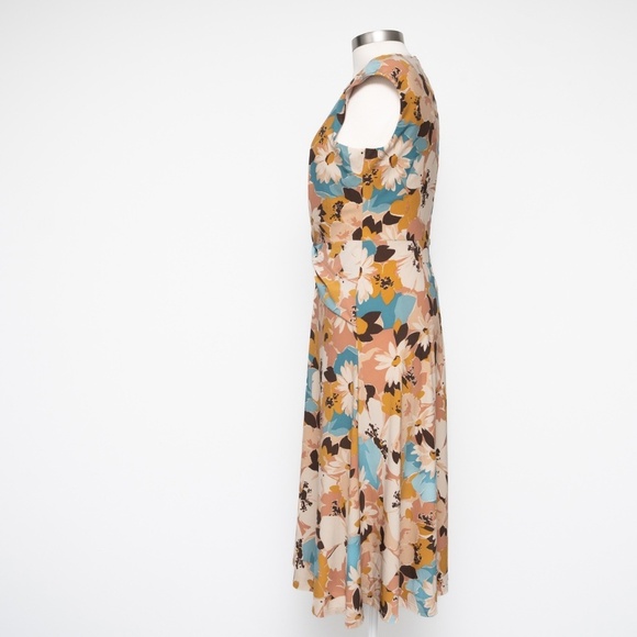 Lauren Ralph Lauren Floral Twist Front Jersey Dress - Picture 6 of 15
